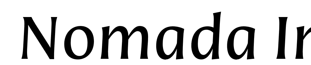  DEMO Nomada Incise Italic font family download free