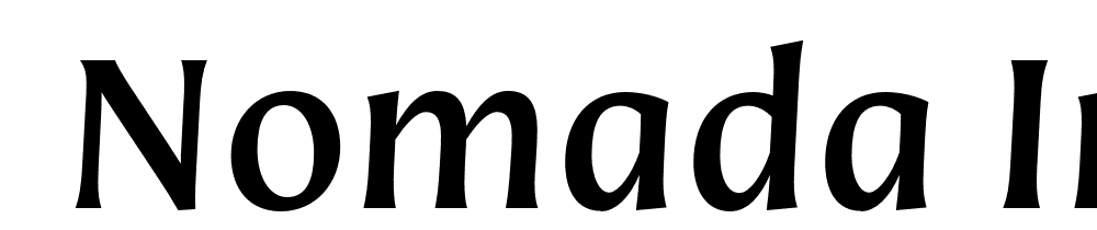  DEMO Nomada Incise Medium Italic font family download free