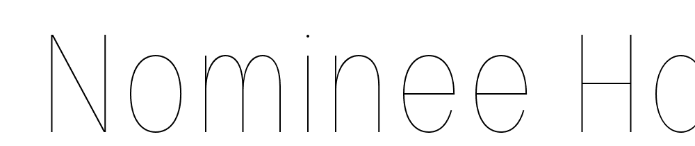  DEMO Nominee Hairline Condensed Regular font family download free