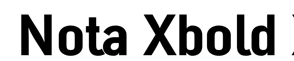  DEMO Nota XBold XBold font family download free