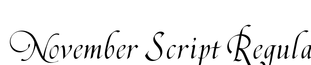  DEMO November Script Regular font family download free