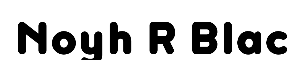  DEMO Noyh R Black Bold font family download free