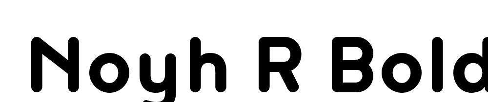  DEMO Noyh R Bold font family download free