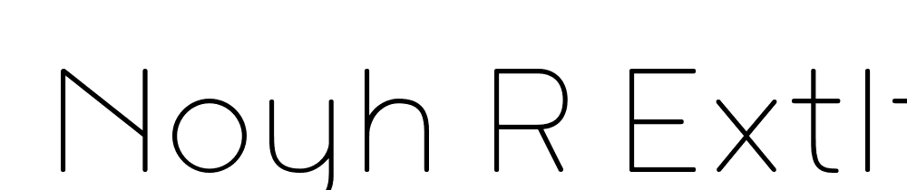  DEMO Noyh R ExtLt Regular font family download free