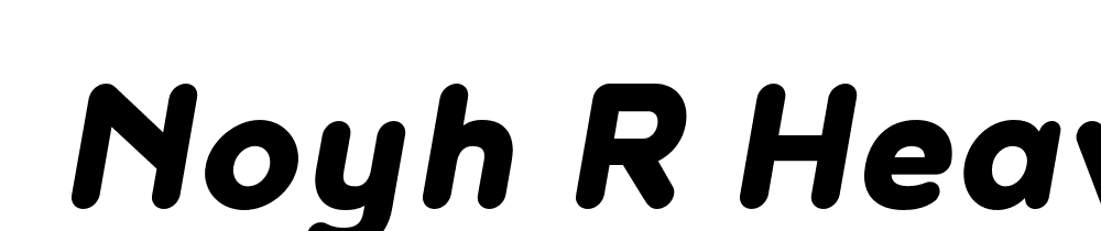  DEMO Noyh R Heavy Italic font family download free