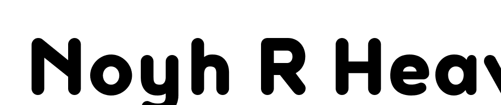  DEMO Noyh R Heavy Regular font family download free