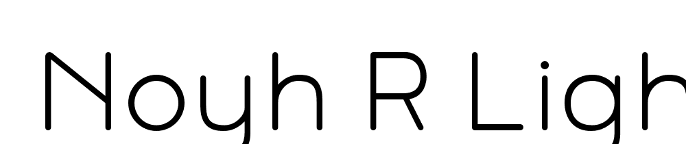  DEMO Noyh R Light Bold font family download free