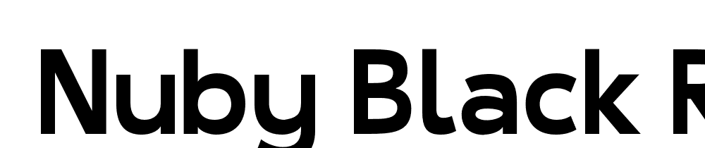  DEMO Nuby Black Regular font family download free