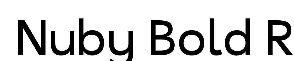  DEMO Nuby Bold Regular font family download free