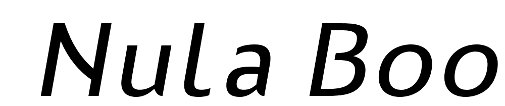  DEMO Nula Book Italic Regular font family download free