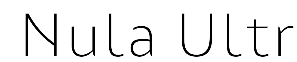  DEMO Nula UltraLight UltraLight font family download free