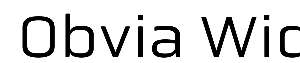  DEMO Obvia Wide Regular font family download free