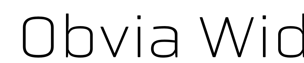  DEMO Obvia Wide Regular font family download free