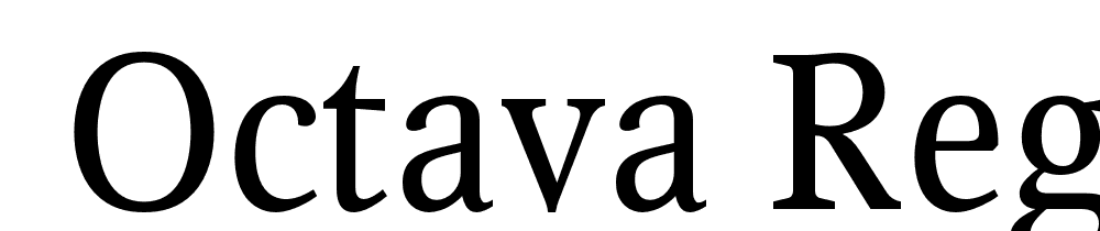  DEMO Octava Regular font family download free