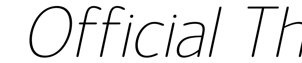  DEMO Official Thin Italic font family download free