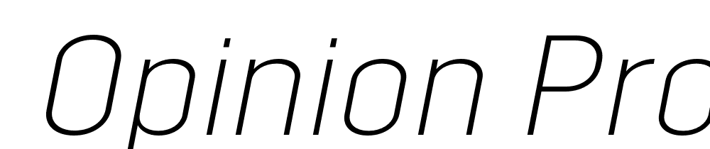  DEMO Opinion Pro ExLt Italic font family download free