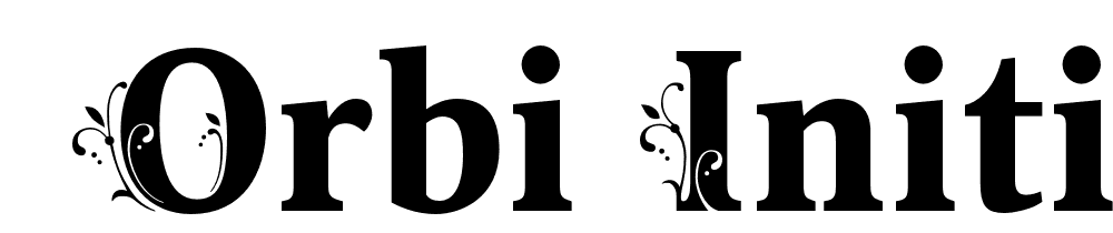  DEMO Orbi Initials Three Regular font family download free