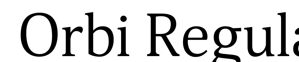  DEMO Orbi Regular font family download free