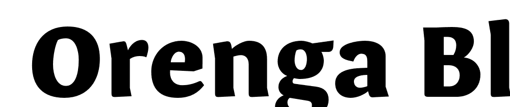  DEMO Orenga Black Regular font family download free