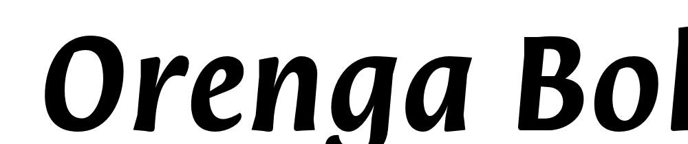  DEMO Orenga Bold Italic Regular font family download free