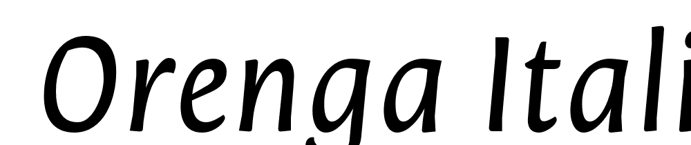  DEMO Orenga Italic Regular font family download free