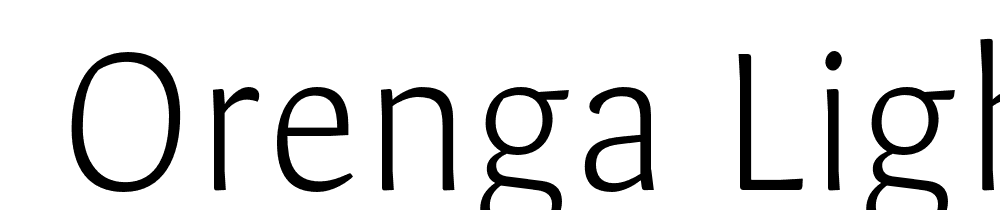  DEMO Orenga Light Regular font family download free