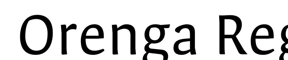  DEMO Orenga Regular Regular font family download free