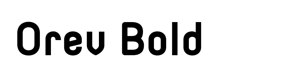  DEMO Orev Bold font family download free