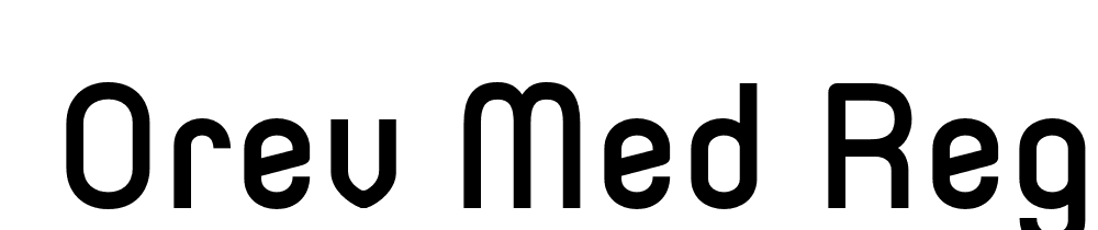  DEMO Orev Med Regular font family download free