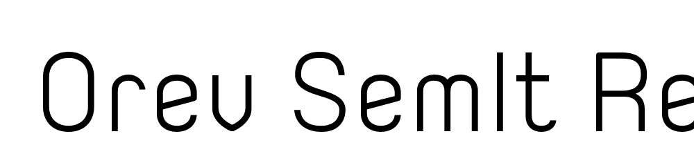  DEMO Orev SemLt Regular font family download free