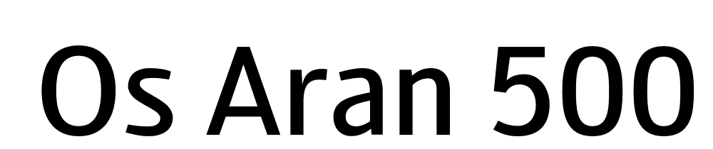  DEMO OS Aran 500 Regular font family download free