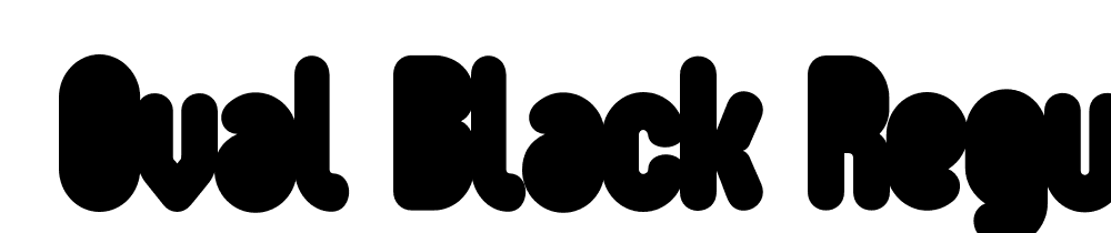  DEMO Oval Black Regular font family download free