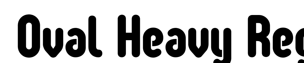  DEMO Oval Heavy Regular font family download free