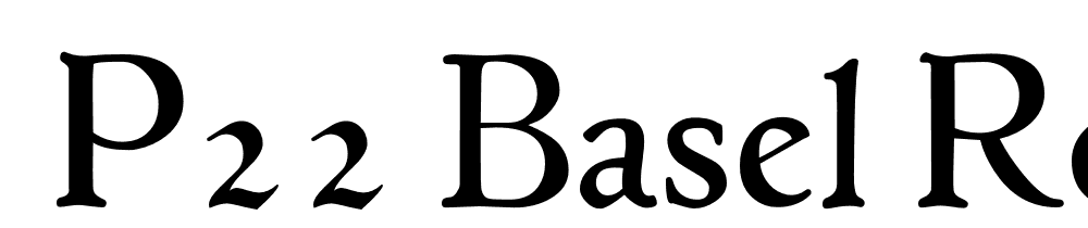  DEMO P22 Basel Roman Regular font family download free