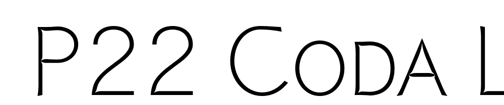  DEMO P22 Coda Light Small Caps Regular font family download free