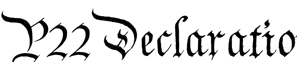  DEMO P22 Declaration Blackletter Regular font family download free