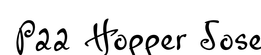  DEMO P22 Hopper Josephine Regular font family download free