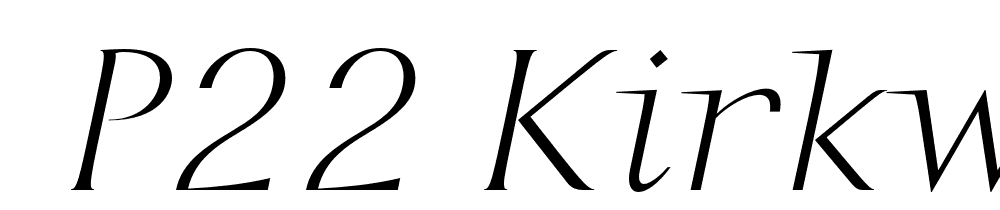  DEMO P22 Kirkwall Pro Italic font family download free