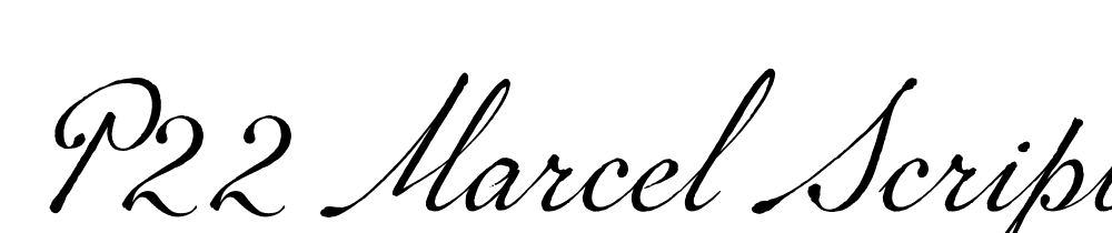  DEMO P22 Marcel Script Pro Regular font family download free