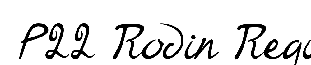  DEMO P22 Rodin Regular font family download free