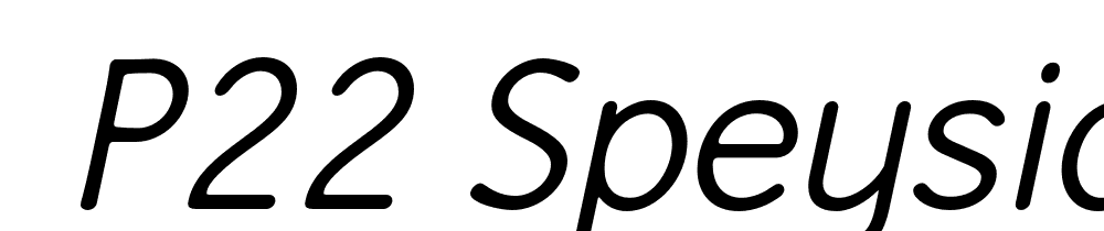  DEMO P22 Speyside Italic font family download free