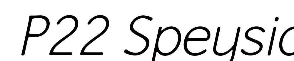  DEMO P22 Speyside Light Italic font family download free