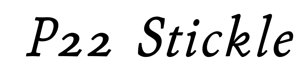  DEMO P22 Stickley Pro Caption Italic font family download free