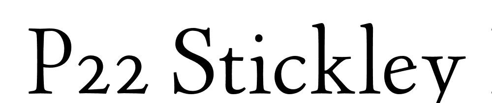  DEMO P22 Stickley Pro Display Regular font family download free