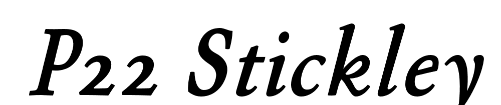  DEMO P22 Stickley Pro Text Bold Italic font family download free