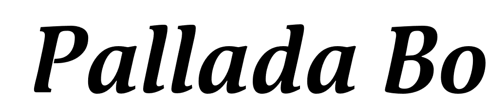  DEMO Pallada Bold Italic Regular font family download free