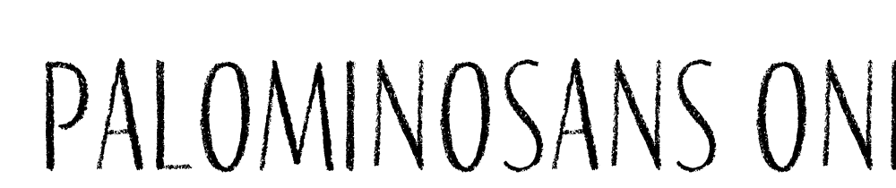  DEMO PalominoSans One Regular font family download free