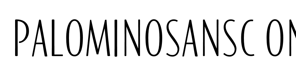  DEMO PalominoSansC One Regular font family download free