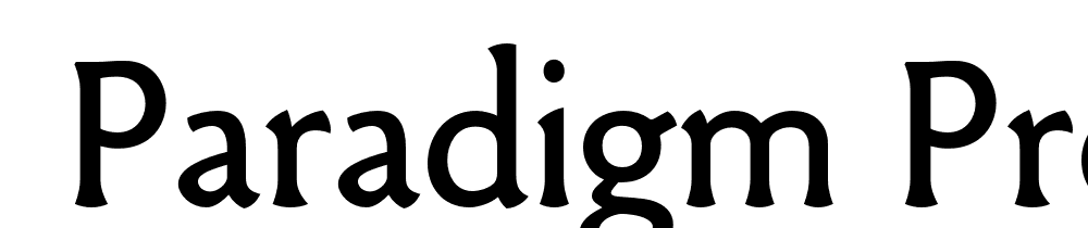  DEMO Paradigm Pro Regular font family download free