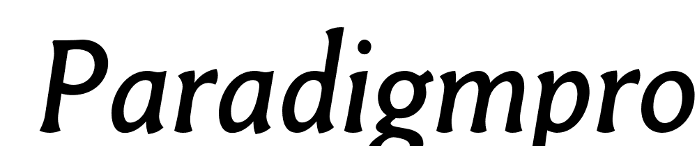  DEMO ParadigmPro Italic Regular font family download free